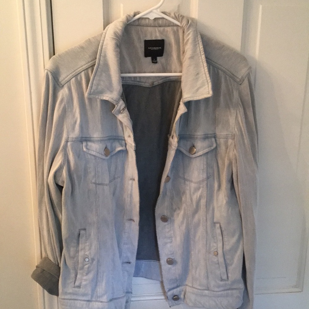 Liverpool distressed denim jacket